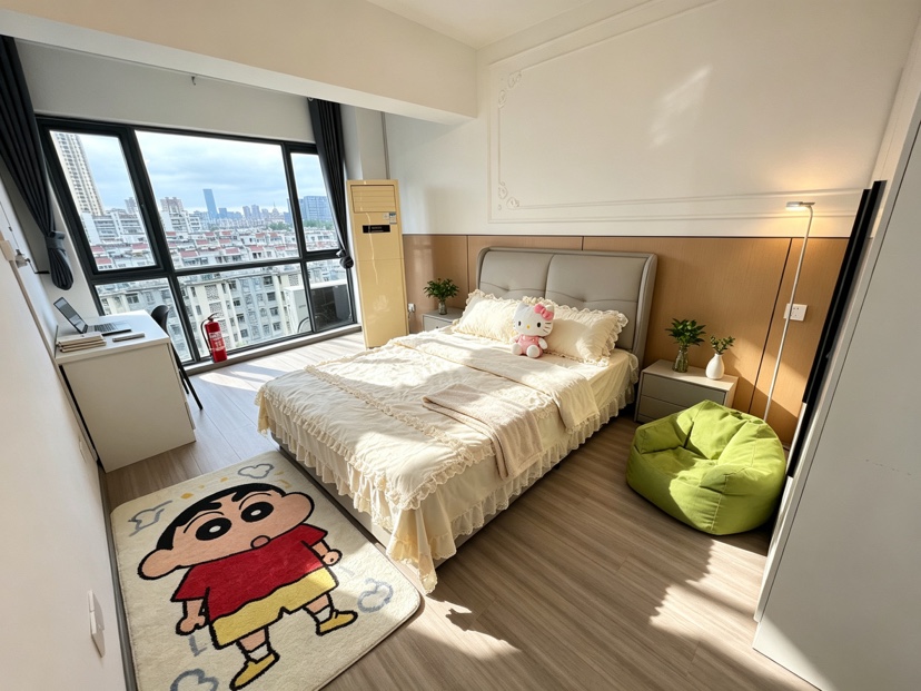 朝南独立卫浴超大落地窗