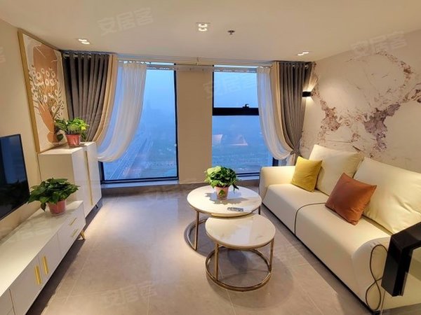 招商城市主场 复式loft精装 金融港悦方 骆岗