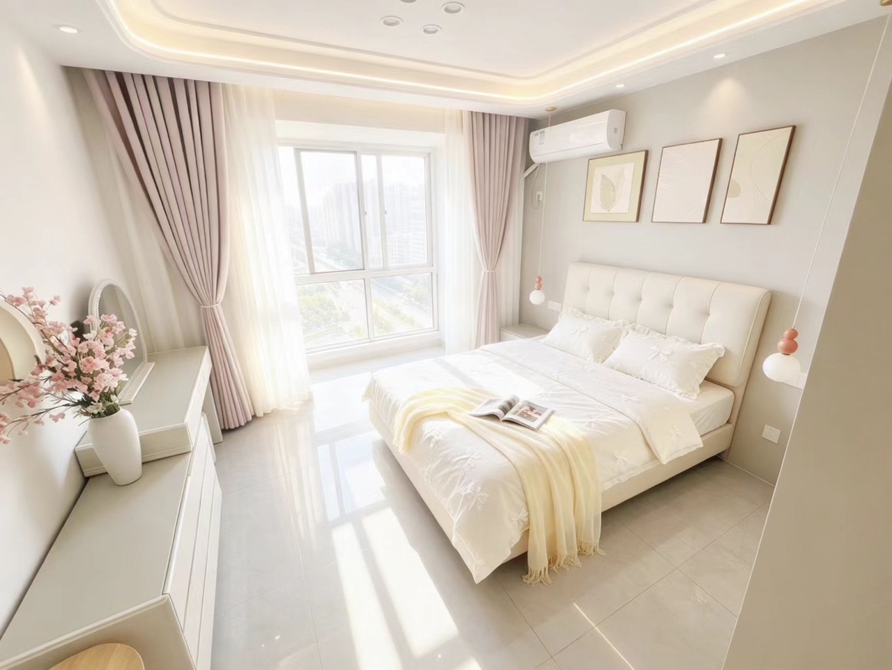图书馆三四号线地铁口！天鹅湖！物业直租！主次卧都有！押一付一