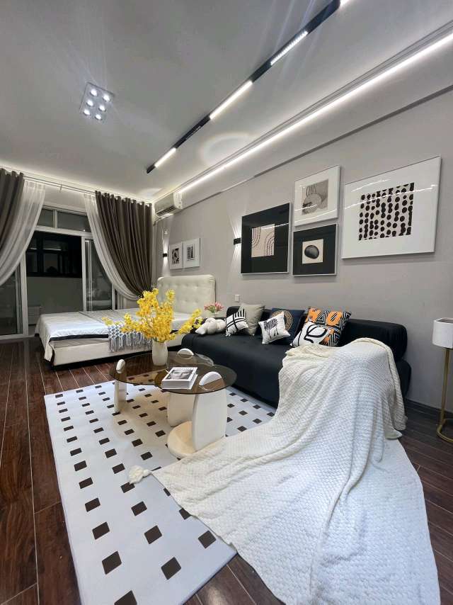 华府骏苑 洪岗地铁口一室一厅一卫一厨，随时拎包入住
